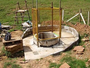 The shaft with its waterproofing