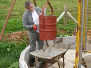 Home Close Hole: Jeff and digging bucket