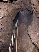 looking up the bottom half of Tollens' shaft